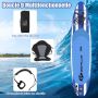 Inflatable paddle board, with aluminum paddle, 325 × 76 × 16 cm