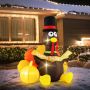 Inflatable turkey decoration, 140 × 100 × 150 cm