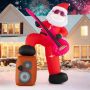 Inflatable Christmas decoration - Santa Claus, speaker and LED lighting, 110 × 50 × 180 cm