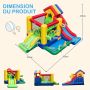 Bouncy castle, with two slides, Multicolored, 385 × 325 × 230 cm