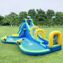 Inflatable water slide, with pool and 2 water cannons, 477.5 × 366 × 242.5 cm