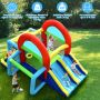 Inflatable playground, 2 slides, for 3-4 children, 424 × 240 × 297 cm
