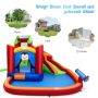 Inflatable play castle, with water slide and pool, 370 × 300 × 190 cm