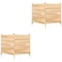 Privacy fence, 2 panels, 3 posts, 119 × 119 × 115.5 cm