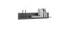 Shelf 100x18x16 cm, dark gray