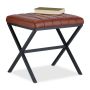 Taburete Relaxdays 10049957.0, Melna/brūna, 47 × 46 × 42 cm