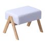 Taburete Relaxdays 10052370_550, Bēša, 40 × 30 × 28 cm