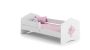 Children's bed Fala with mattress and barrier protection 144 cm x 78 cm x 65 cm, princess