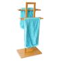 Dvieļu statīvs Relaxdays 10013083.0, 2 stangas, 25 × 85 × 37 cm