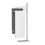 Dvieļu turētājs Relaxdays 10051347_55, 3 regulējama garuma stieņi, Sudraba, 33,5 × 83 × 14 cm