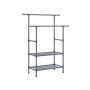 Clothes rack 114x45x171cm., dark gray