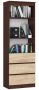 Shelf NORE CLP R60, dark brown/oak