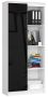 Plaukts NORE CLP R80, balts/melns