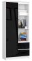 Shelf NORE CLP R80, white/black