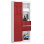 Plaukts NORE CLP R80, balts/sarkans