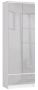 Shelf-cabinet NORE CLP R60, white/light gray