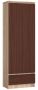 Shelf-cabinet NORE CLP R60, oak/dark brown