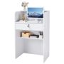 Reģistratūras galds VEVOR DX0202-C250357D-01, 1 atvilktne, Balts, 60 × 96 × 40 cm