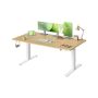 Regulējama augstuma rakstāmgalds VASAGLE, 3 atmiņas pogas, Brūns, 160 × 72–120 × 80 cm