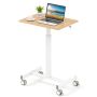 Adjustable height desk, Mobile, 65 × 74.5–108.5 × 48 cm
