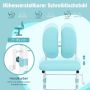 Regulējama augstuma bērnu galds un krēsls, 32 × 20,5 × 20–28,8 collas