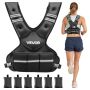 Regulējama svara veste VEVOR JS-VEST006-2, 6 svara pakas, 455 × 390 × 100 mm