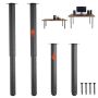 Регулируемые ножки для стола VEVOR HXZTFG24-40, 4 шт, Чёрный, 100 × 100 × 600–1016 мм
