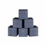 Set of 6 boxes 30x30x30cm., blue color
