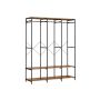 Open wardrobe 40x141x180cm., brown/black