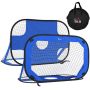 Set of 2 football goals for children Homcom 123x80x80cm., blue/black