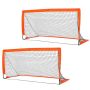 Set of 2 football goals for children Homcom 183x90x90cm., orange/black