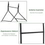 Rose Arch, Black, 142 × 39 × 261 cm