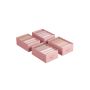 Set of 4 clothes storage organizers 42x30x17cm., pink