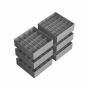 6 apģērbu uzglabāšanas organizatori komplekts 30x30x10cm, pelēks