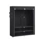 Fabric wardrobe 45x127x176cm., black