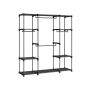 Viegli saliekams skapis 43 x 151 x 166 cm, melns