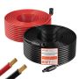 Удлинительный кабель для солнечной панели VEVOR MC4-10AWG, 2 жилы с разъёмами MC4, Чёрный/красный