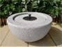 Solar garden fountain, 12 LED lights, 3 nozzles, 50 × 50 × 25 cm