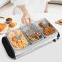 Self-service food warmer, 3 containers with lids, 52.5 × 15 × 24.5 cm