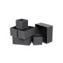 Gray underwear/drawer organizer boxes, 6pcs.