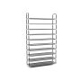 Shoe rack 100 x 29 x 175 cm., black