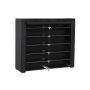 Auduma apavu plaukts RXJ12H 88 x 28 x 160 cm, melns