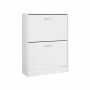 Closed shoe cabinet, white