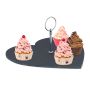 Servēšanas šķīvis Relaxdays 10046915, sirds formas, 25 × 25 cm