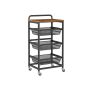 Serving trolley VASAGLE LRC040K01, 4 tiers, 31.7 × 40 × 76 cm