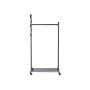Virsdrēbju plaukts uz riteņiem HSR06B 85,2 x 174 x 42,5 cm, melns