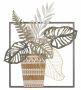 Sienas dekoratīvais panelis Vaso, 54 × 62,9 × 6,4 cm