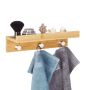 Sienas plaukts Relaxdays, 3 āķi, 36 × 10 × 12 cm