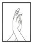 Sienas panelis SIMPLY HANDS, 40 × 55 × 1 cm