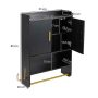 Wall-mounted bathroom cabinet, 2 doors, 55 × 80 × 20 cm